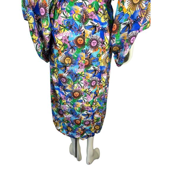 NEW Kulani Kinis Floral Print Swim Coverup One Size Wildflower Sun Lexi Hidalgo - Picture 8 of 12